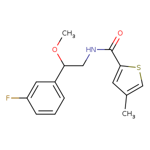 N-[2-(3-fluorophenyl)-2-methoxyethyl]-4-methylthiophene-2-carboxamide