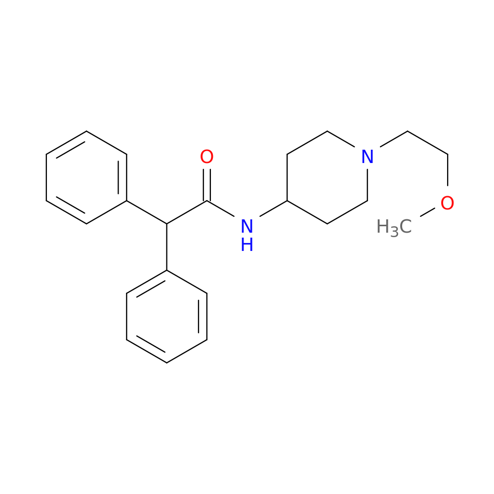 N-[1-(2-methoxyethyl)piperidin-4-yl]-2,2-diphenylacetamide