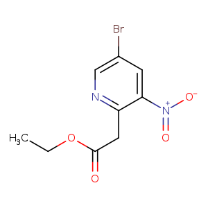 2-(5-Bromo-3-nitropyridinyl)acetic acid ethyl ester