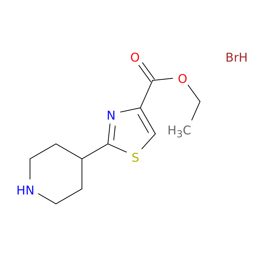Ethyl 2-(piperidin-4-yl)-1,3-thiazole-4-carboxylate hydrobromide