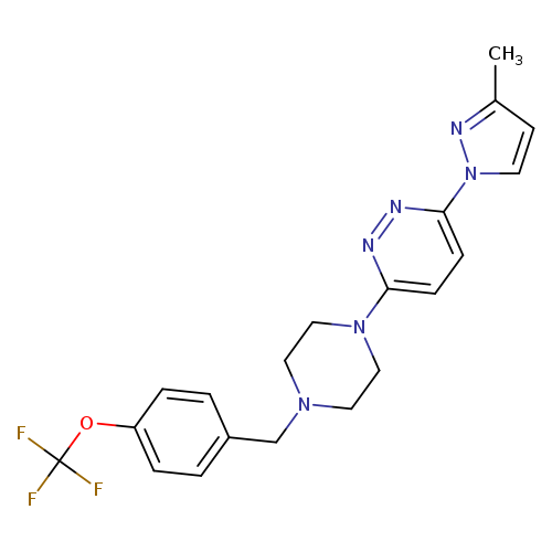 3-(3-methyl-1H-pyrazol-1-yl)-6-(4-{[4-(trifluoromethoxy)phenyl]methyl}piperazin-1-yl)pyridazine