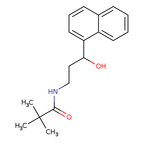 N-[3-hydroxy-3-(naphthalen-1-yl)propyl]-2,2-dimethylpropanamide