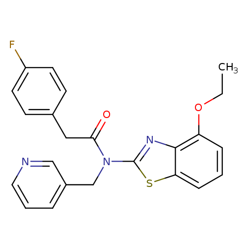 N-(4-ethoxy-1,3-benzothiazol-2-yl)-2-(4-fluorophenyl)-N-[(pyridin-3-yl)methyl]acetamide