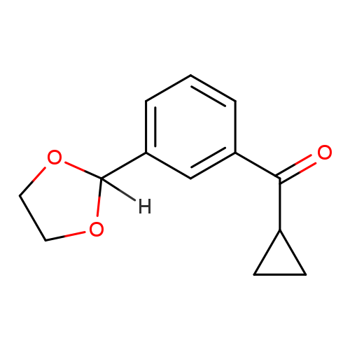 Cyclopropyl 3-(1,3-dioxolan-2-yl)phenyl ketone