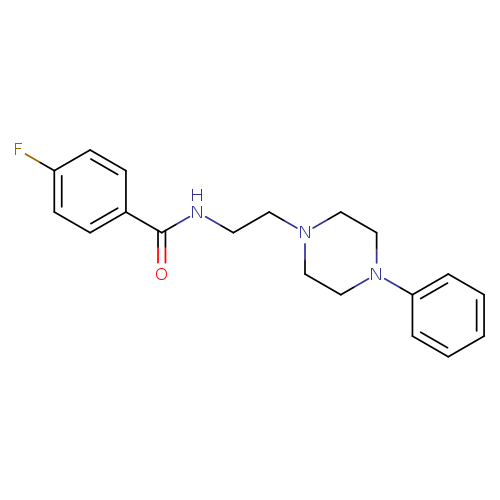 4-fluoro-N-[2-(4-phenylpiperazin-1-yl)ethyl]benzamide