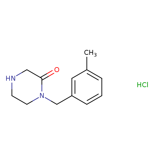 1-(3-methylbenzyl)-2-piperazinone hydrochloride