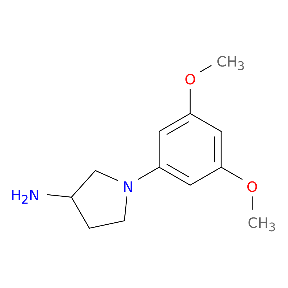 1-(3,5-dimethoxyphenyl)pyrrolidin-3-amine