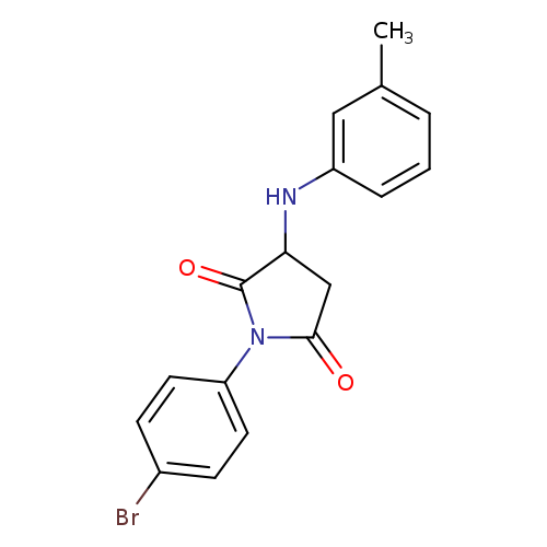 1-(4-bromophenyl)-3-[(3-methylphenyl)amino]pyrrolidine-2,5-dione