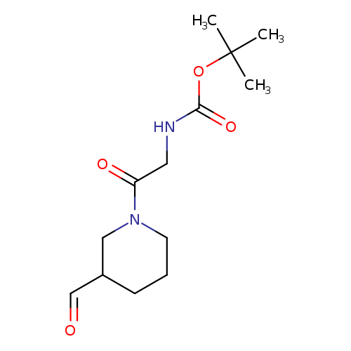 tert-butyl N-[2-(3-formylpiperidin-1-yl)-2-oxoethyl]carbamate