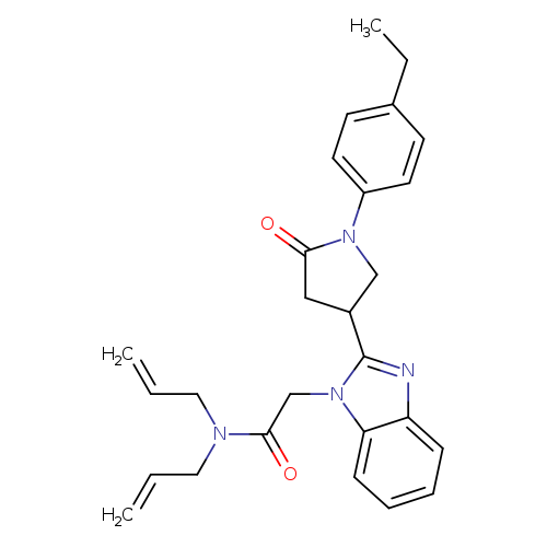 2-{2-[1-(4-ethylphenyl)-5-oxopyrrolidin-3-yl]-1H-1,3-benzodiazol-1-yl}-N,N-bis(prop-2-en-1-yl)acetamide
