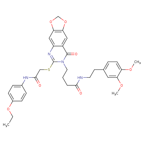 N-[2-(3,4-dimethoxyphenyl)ethyl]-4-[6-({[(4-ethoxyphenyl)carbamoyl]methyl}sulfanyl)-8-oxo-2H,7H,8H-[1,3]dioxolo[4,5-g]quinazolin-7-yl]butanamide