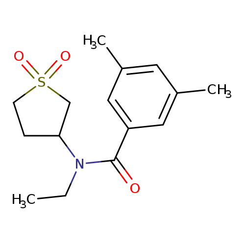 N-(1,1-dioxo-1lambda6-thiolan-3-yl)-N-ethyl-3,5-dimethylbenzamide