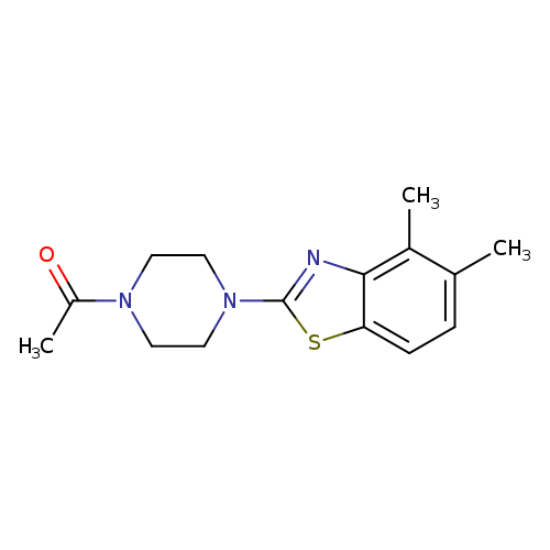 1-[4-(4,5-dimethyl-1,3-benzothiazol-2-yl)piperazin-1-yl]ethan-1-one