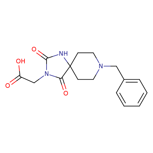 (8-Benzyl-2,4-dioxo-1,3,8-triaza-spiro[4.5]dec-3-yl)-acetic acid