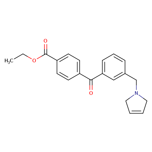 Ethyl 4-(3-((2,5-dihydro-1H-pyrrol-1-yl)methyl)benzoyl)benzoate