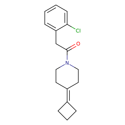 2-(2-chlorophenyl)-1-(4-cyclobutylidenepiperidin-1-yl)ethan-1-one