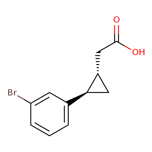 rac-2-[(1R,2S)-2-(3-bromophenyl)cyclopropyl]aceticacid,trans
