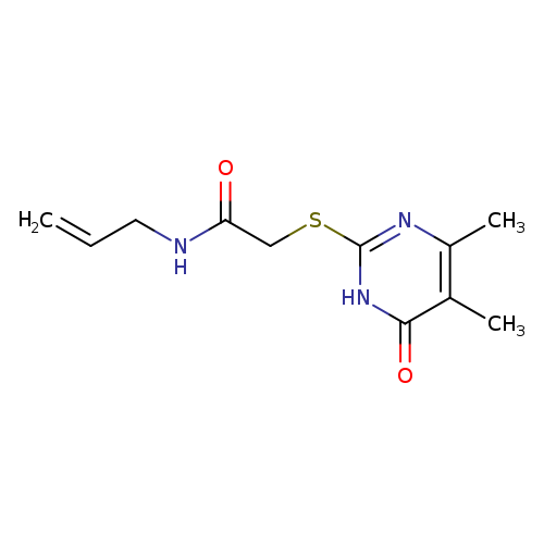 2-[(4,5-dimethyl-6-oxo-1,6-dihydropyrimidin-2-yl)sulfanyl]-N-(prop-2-en-1-yl)acetamide