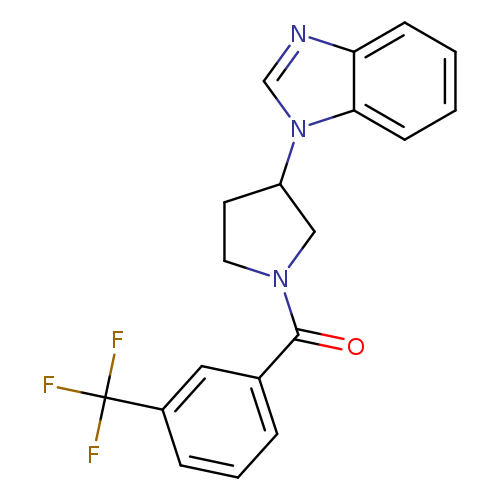 1-{1-[3-(trifluoromethyl)benzoyl]pyrrolidin-3-yl}-1H-1,3-benzodiazole