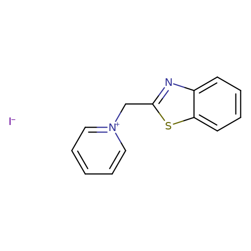 Pyridinium, 1-(2-benzothiazolylmethyl)-, iodide