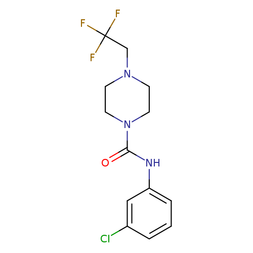 N-(3-chlorophenyl)-4-(2,2,2-trifluoroethyl)piperazine-1-carboxamide