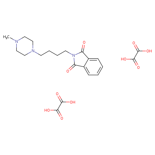 2-[4-(4-methylpiperazin-1-yl)butyl]-2,3-dihydro-1H-isoindole-1,3-dione; bis(oxalic acid)