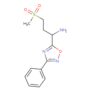 3-(methylsulfonyl)-1-(3-phenyl-1,2,4-oxadiazol-5-yl)propan-1-amine