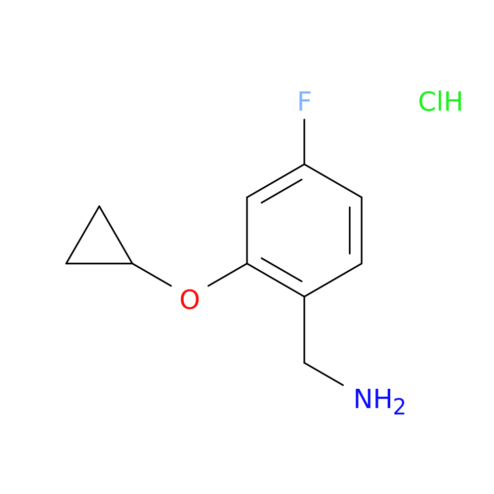1-(2-cyclopropoxy-4-fluorophenyl)methanamine hydrochloride