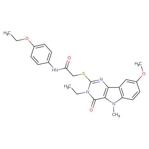 N-(4-ethoxyphenyl)-2-({3-ethyl-8-methoxy-5-methyl-4-oxo-3H,4H,5H-pyrimido[5,4-b]indol-2-yl}sulfanyl)acetamide