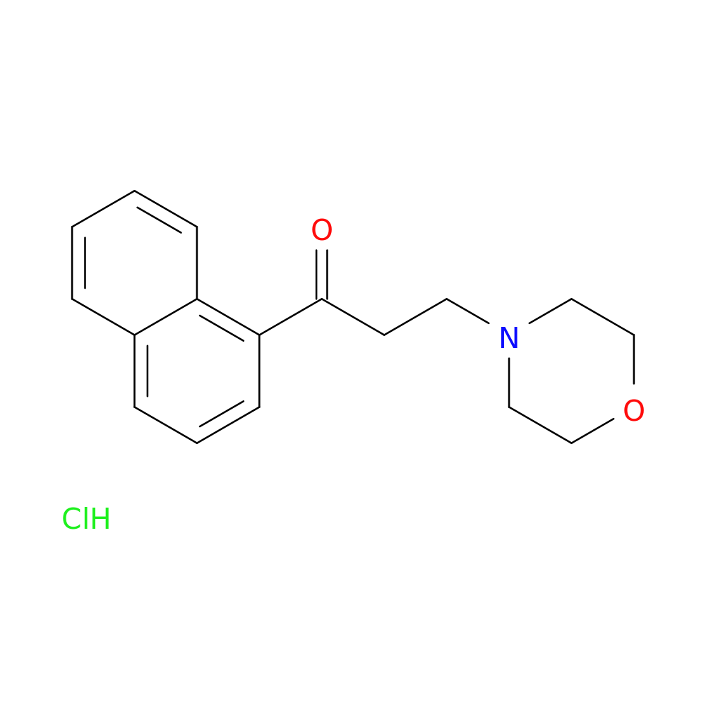 3-(morpholin-4-yl)-1-(naphthalen-1-yl)propan-1-one hydrochloride