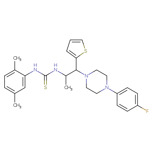 1-(2,5-dimethylphenyl)-3-{1-[4-(4-fluorophenyl)piperazin-1-yl]-1-(thiophen-2-yl)propan-2-yl}thiourea
