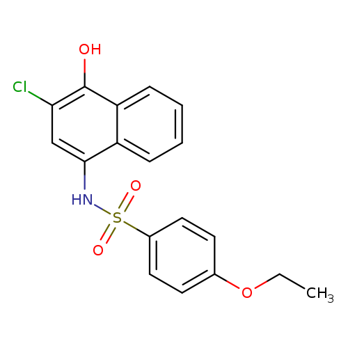 N-(3-chloro-4-hydroxynaphthalen-1-yl)-4-ethoxybenzene-1-sulfonamide