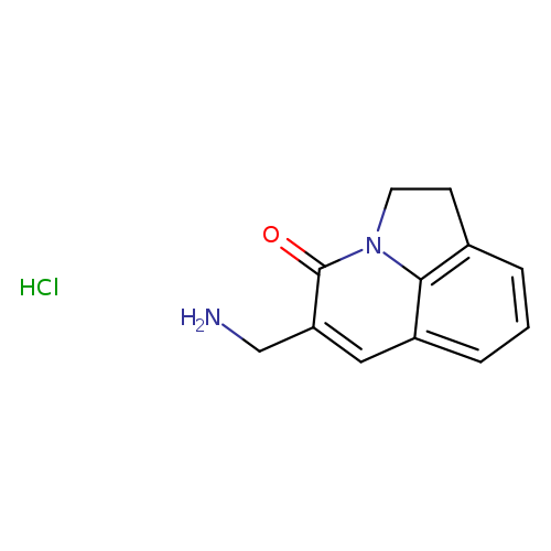 "5-(aminomethyl)-1,2-dihydro-4H-pyrrolo[3,2,1-ij]quinolin-4-one hydrochloride"