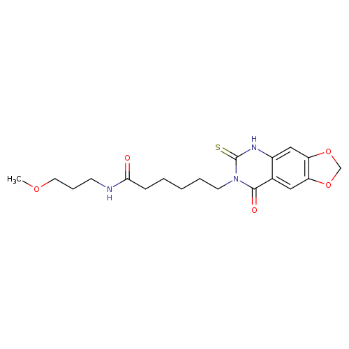 N-(3-methoxypropyl)-6-{8-oxo-6-sulfanylidene-2H,5H,6H,7H,8H-[1,3]dioxolo[4,5-g]quinazolin-7-yl}hexanamide