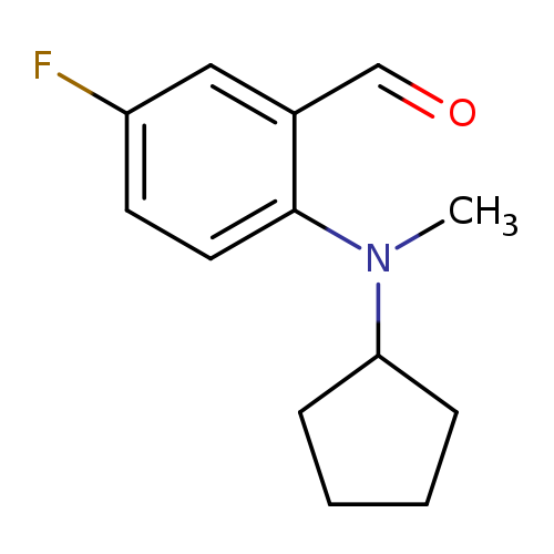 2-[Cyclopentyl(methyl)amino]-5-fluorobenzaldehyde