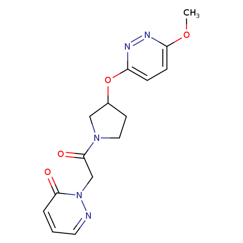 2-(2-{3-[(6-methoxypyridazin-3-yl)oxy]pyrrolidin-1-yl}-2-oxoethyl)-2,3-dihydropyridazin-3-one