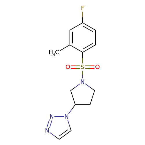 1-[1-(4-fluoro-2-methylbenzenesulfonyl)pyrrolidin-3-yl]-1H-1,2,3-triazole