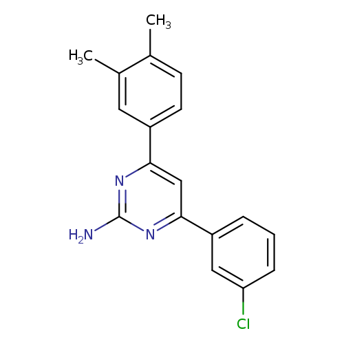 4-(3-chlorophenyl)-6-(3,4-dimethylphenyl)pyrimidin-2-amine