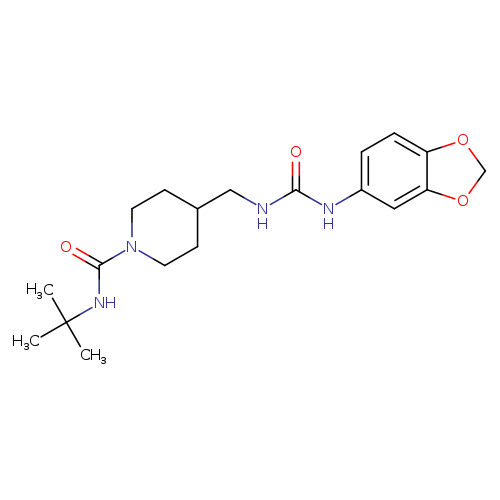 4-({[(2H-1,3-benzodioxol-5-yl)carbamoyl]amino}methyl)-N-tert-butylpiperidine-1-carboxamide