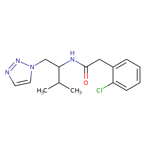 2-(2-chlorophenyl)-N-[3-methyl-1-(1H-1,2,3-triazol-1-yl)butan-2-yl]acetamide