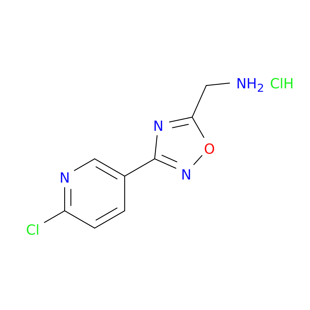 1-[3-(6-chloropyridin-3-yl)-1,2,4-oxadiazol-5-yl]methanamine hydrochloride