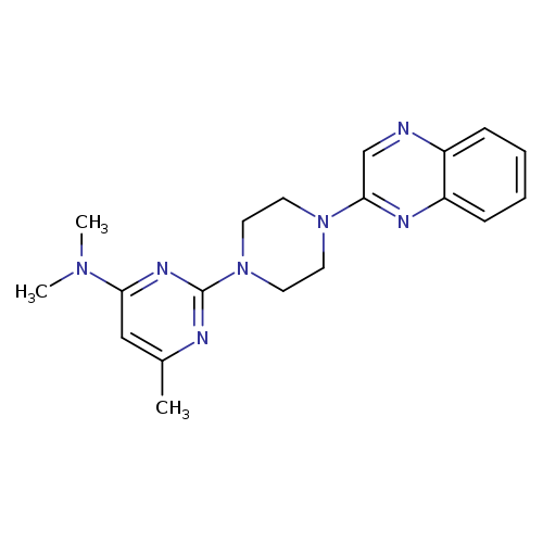 N,N,6-trimethyl-2-[4-(quinoxalin-2-yl)piperazin-1-yl]pyrimidin-4-amine