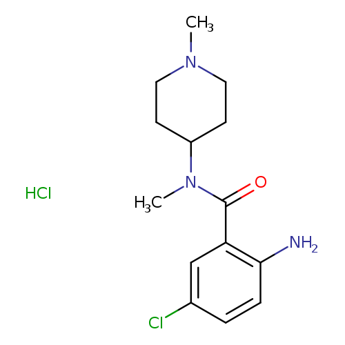 2-amino-5-chloro-N-methyl-N-(1-methylpiperidin-4-yl)benzamide hydrochloride
