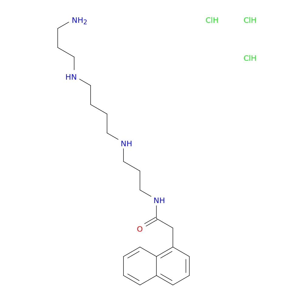 N-(3-((4-((3-Aminopropyl)amino)butyl)amino)propyl)-2-(naphthalen-1-yl)acetamide trihydrochloride