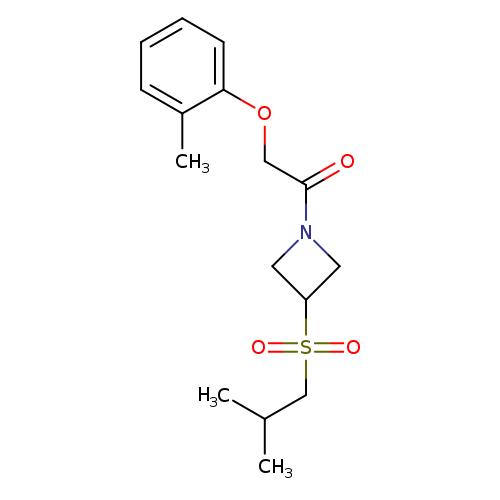 2-(2-methylphenoxy)-1-[3-(2-methylpropanesulfonyl)azetidin-1-yl]ethan-1-one