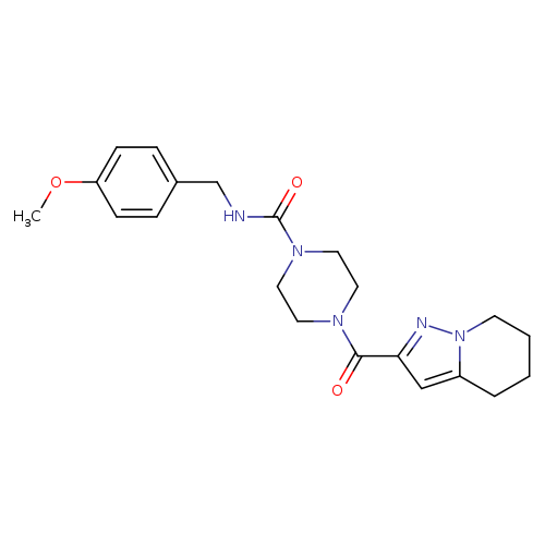 N-[(4-methoxyphenyl)methyl]-4-{4H,5H,6H,7H-pyrazolo[1,5-a]pyridine-2-carbonyl}piperazine-1-carboxamide