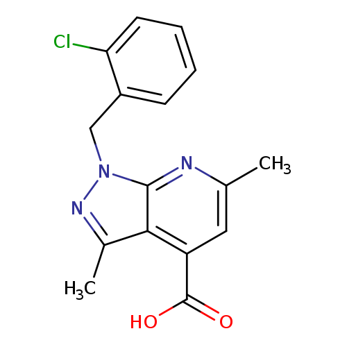 1-(2-chlorobenzyl)-3,6-dimethyl-1H-pyrazolo[3,4-b]pyridine-4-carboxylic acid
