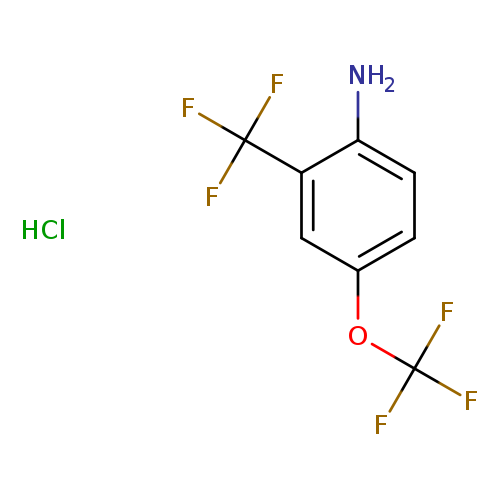 Benzenamine, 4-(trifluoromethoxy)-2-(trifluoromethyl)-, hydrochloride (1:1)
