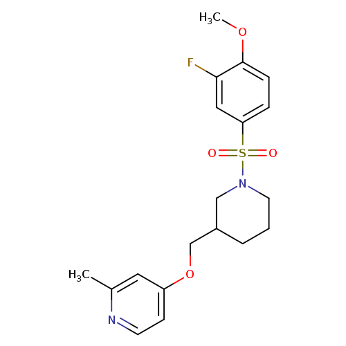 4-{[1-(3-fluoro-4-methoxybenzenesulfonyl)piperidin-3-yl]methoxy}-2-methylpyridine