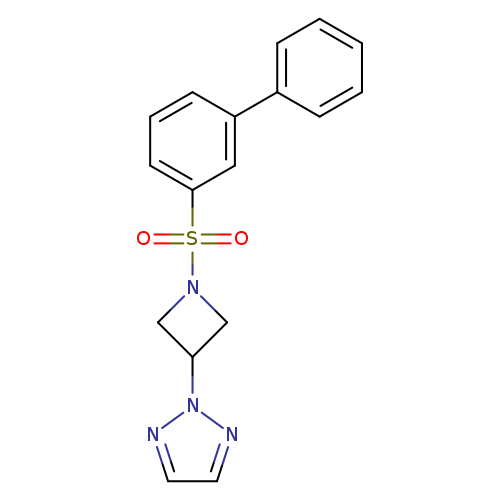 2-(1-{[1,1'-biphenyl]-3-sulfonyl}azetidin-3-yl)-2H-1,2,3-triazole